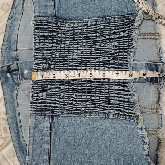 Tulip Creations Denim Sleeveless Top Size L. - Picture 5 of 12